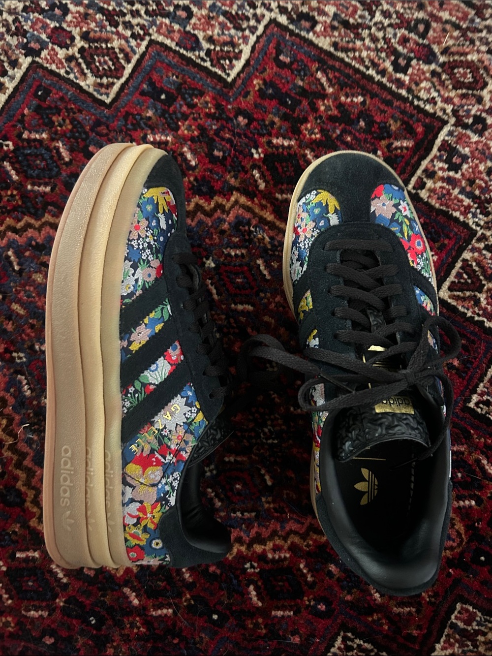 Adidas Gazelle Bold X Liberty London Shoes - Picture 3 of 7